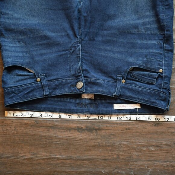 Decree Distressed Denim Leggings Size 15 (Juniors) - Picture 4 of 7